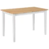 Table à Manger En Marron - Blanc 114 X 68 Cm GEORGIA -Meilleur Meubles Magasin table a manger 16690511