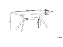 Table De Salle à Manger Effet Béton 160 X 90 BENSON -Meilleur Meubles Magasin table a manger 16690615