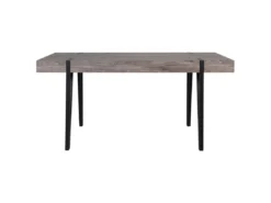 Table De Salle à Manger 150 X 90 Cm Effet Bois Foncé Et Noir ADENA -Meilleur Meubles Magasin table a manger 16690679