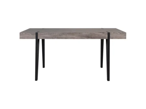 Table De Salle à Manger 150 X 90 Cm Effet Bois Foncé Et Noir ADENA -Meilleur Meubles Magasin table a manger 16690679