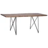Table De Salle à Manger 180 X 90 Cm Plateau En Bois Foncé MUMBAI -Meilleur Meubles Magasin table a manger 16690723