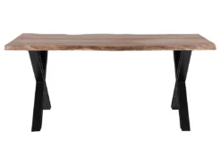 Table En Bois 180 X 95 Cm Marron/noir BROOKE -Meilleur Meubles Magasin table a manger 16690747