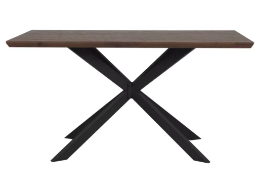 Table 140 X 80 Cm Bois Foncé Et Noir SPECTRA -Meilleur Meubles Magasin table a manger 16690885