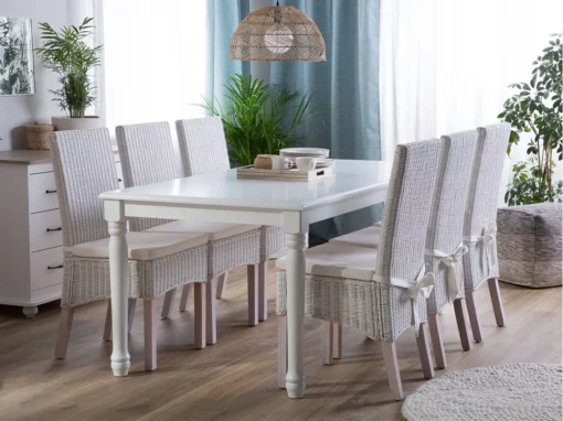 Table Blanche 180 X 90 Cm CARY -Meilleur Meubles Magasin table a manger 16690895