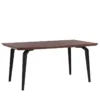 Table De Salle à Manger Effet Bois Foncé / Noir 160 X 90 Cm AMARES -Meilleur Meubles Magasin table a manger 16691007