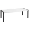 Table De Salle à Manger Table Blanche Pieds Noirs 220 Cm ARCTIC I -Meilleur Meubles Magasin table a manger 16691061
