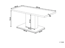 Table De Salle à Manger Gris Ciment PASADENA -Meilleur Meubles Magasin table a manger 16691179