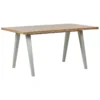 Table De Salle à Manger Effet Bois Clair Et Grise 150 X 90 Cm LENISTER -Meilleur Meubles Magasin table a manger 16691231