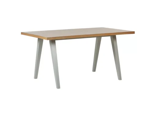 Table De Salle à Manger Effet Bois Clair Et Grise 150 X 90 Cm LENISTER -Meilleur Meubles Magasin table a manger 16691231
