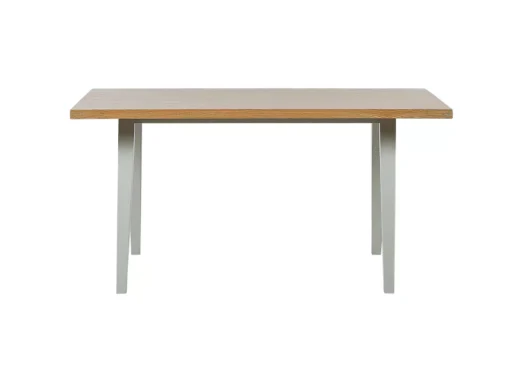 Table De Salle à Manger Effet Bois Clair Et Grise 150 X 90 Cm LENISTER -Meilleur Meubles Magasin table a manger 16691239