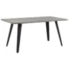 Table De Salle à Manger Effet Bois Gris / Noir 160 X 90 Cm WITNEY -Meilleur Meubles Magasin table a manger 16691259