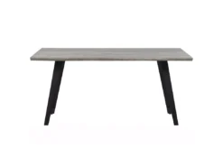 Table De Salle à Manger Effet Bois Gris / Noir 160 X 90 Cm WITNEY -Meilleur Meubles Magasin table a manger 16691265