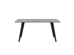 Table De Salle à Manger Effet Bois Gris / Noir 160 X 90 Cm WITNEY -Meilleur Meubles Magasin table a manger 16691267