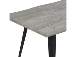 Table De Salle à Manger Effet Bois Gris / Noir 160 X 90 Cm WITNEY -Meilleur Meubles Magasin table a manger 16691269