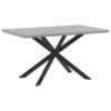 Table Effet Béton Et Noir 140 X 80 Cm SPECTRA -Meilleur Meubles Magasin table a manger 16691321