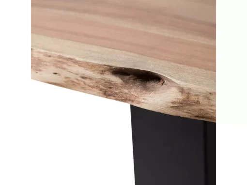 Table De Salle à Manger En Bois 200 X 95 Cm Marron/noir VALBO -Meilleur Meubles Magasin table a manger 16691493
