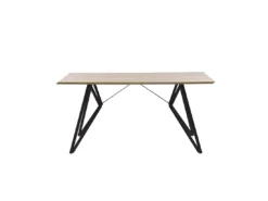 Table De Salle à Manger 160 X 90 Cm Effet Bois Et Noir BUSCOT -Meilleur Meubles Magasin table a manger 16691559