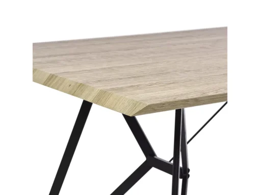 Table De Salle à Manger 160 X 90 Cm Effet Bois Et Noir BUSCOT -Meilleur Meubles Magasin table a manger 16691561