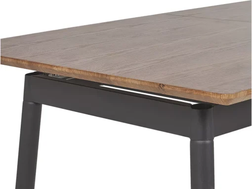 Table Extensible Effet Bois Foncé / Doré 160/200 X 90 Cm CALIFORNIA -Meilleur Meubles Magasin table a manger 17125087