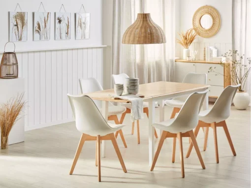 Table à Manger En Bois D’hévéa Avec Rallonge LOUISIANA -Meilleur Meubles Magasin table a manger 17158625