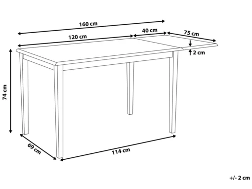 Table à Manger En Bois D’hévéa Avec Rallonge LOUISIANA -Meilleur Meubles Magasin table a manger 17158627