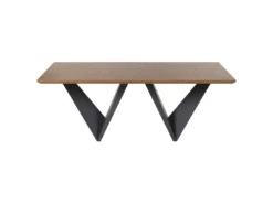 Table Marron Et Noire 200 X 100 Cm SINTRA -Meilleur Meubles Magasin table a manger 17162083