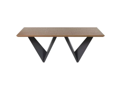 Table Marron Et Noire 200 X 100 Cm SINTRA -Meilleur Meubles Magasin table a manger 17162083