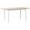 Table De Salle à Manger Extensible En Bois Clair Et Blanc 120/150 X 80 Cm HOUSTON -Meilleur Meubles Magasin table a manger 17163915