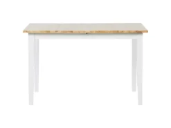 Table De Salle à Manger Extensible En Bois Clair Et Blanc 120/150 X 80 Cm HOUSTON -Meilleur Meubles Magasin table a manger 17163929