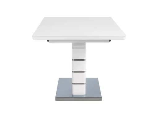 Table Extensible En Acier Blanc 180/220 X 90 Cm HAMLER -Meilleur Meubles Magasin table a manger 17163967