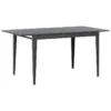Table De Salle à Manger Extensible Noire 120/160 X 80 Cm NORLEY -Meilleur Meubles Magasin table a manger 17164115