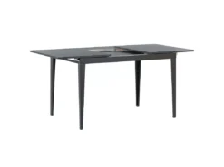 Table De Salle à Manger Extensible Noire 120/160 X 80 Cm NORLEY -Meilleur Meubles Magasin table a manger 17164123