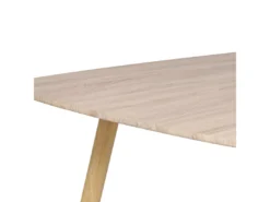 Table De Salle à Manger Extensible Effet Bois Clair 180/210 X 90 Cm HAGA -Meilleur Meubles Magasin table a manger 17164201