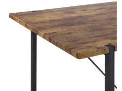 Table à Manger Bois Foncé / Métal Noir 160 X 80 Cm SARITAS -Meilleur Meubles Magasin table a manger 17461509