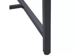 Table à Manger Bois Foncé / Métal Noir 160 X 80 Cm SARITAS -Meilleur Meubles Magasin table a manger 17461511