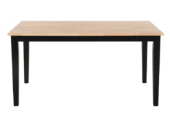 Table 150 X 90 Cm Marron Clair/noir GEORGIA -Meilleur Meubles Magasin table a manger 17461567