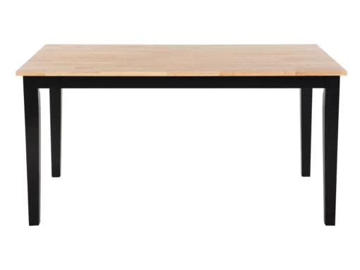 Table 150 X 90 Cm Marron Clair/noir GEORGIA -Meilleur Meubles Magasin table a manger 17461567