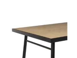 Table De Salle à Manger Bois Clair Et Noir 180 X 90 Cm IVORIE -Meilleur Meubles Magasin table a manger 17461695