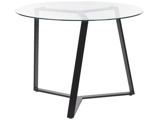 Table Ronde En Verre 100 Cm KEBRI -Meilleur Meubles Magasin table a manger 17461897