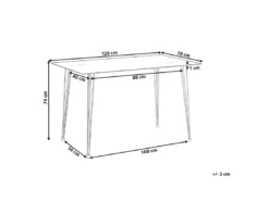 Table De Salle à Manger En Verre / Pieds Argentés 120 X 70 Cm WINSTON -Meilleur Meubles Magasin table a manger 17461959