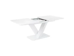 Table à Manger Extensible 160/200 X 90 Cm Blanc SALTUM -Meilleur Meubles Magasin table a manger 17462131