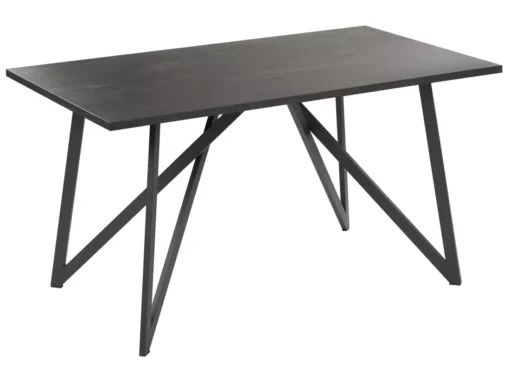 Table à Manger Noire 140 X 80 Cm ANNIKA -Meilleur Meubles Magasin table a manger 18119339