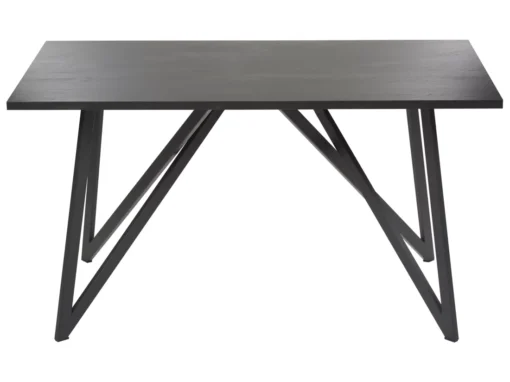 Table à Manger Noire 140 X 80 Cm ANNIKA -Meilleur Meubles Magasin table a manger 18119345