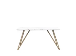 Table De Salle à Manger Effet Marbre/doré MOLDEN -Meilleur Meubles Magasin table a manger 18255901