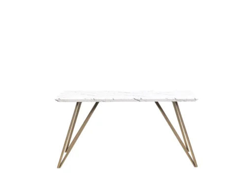 Table De Salle à Manger Effet Marbre/doré MOLDEN -Meilleur Meubles Magasin table a manger 18255901