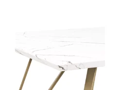 Table De Salle à Manger Effet Marbre/doré MOLDEN -Meilleur Meubles Magasin table a manger 18255903
