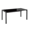 Table à Manger Extensible 120/160 X 80 Cm Noir GRANADA -Meilleur Meubles Magasin table a manger 18759605