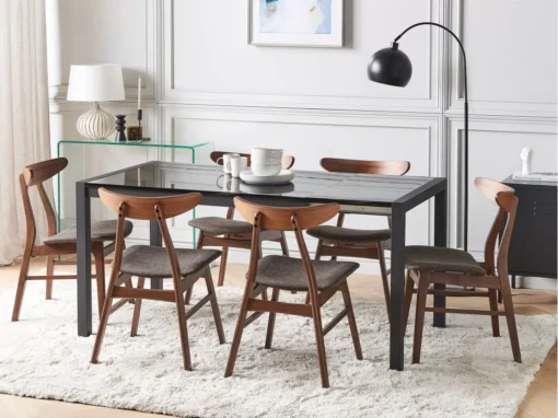 Table à Manger Extensible 120/160 X 80 Cm Noir GRANADA -Meilleur Meubles Magasin table a manger 18759607