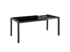 Table à Manger Extensible 120/160 X 80 Cm Noir GRANADA -Meilleur Meubles Magasin table a manger 18759611