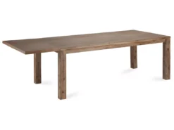 Table à Manger Extensible Alaska - Rectangulaire - 6 à 8 Couverts - Acacia Massif Et - Marron -Meilleur Meubles Magasin table a manger 18872539